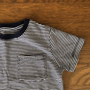 babyGap navy & white tee